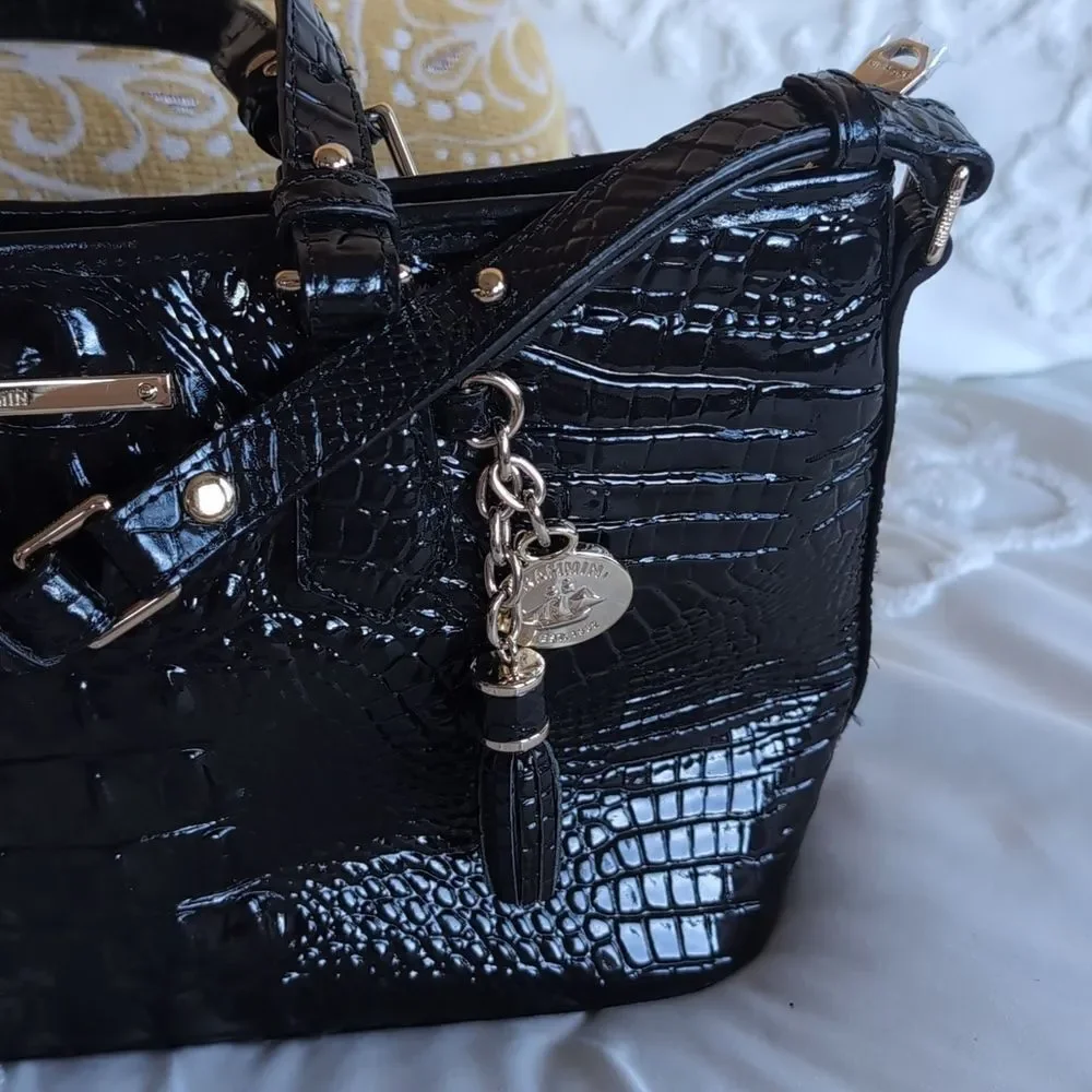 BRAHMIN MINI ASHER ♣️Melbourne Black NWOT